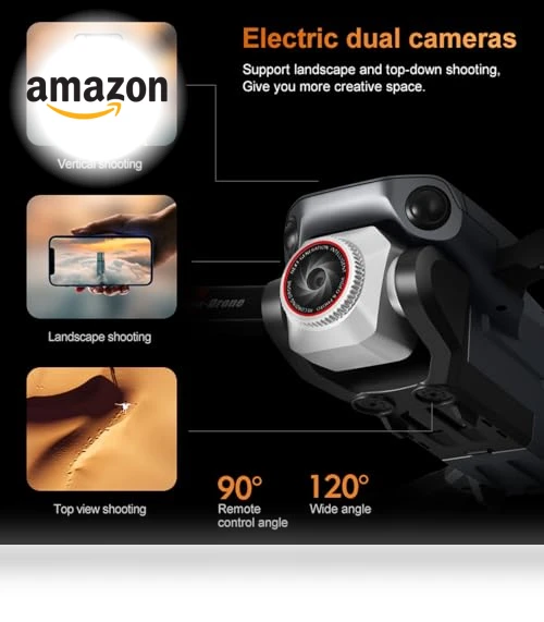 K6 Max Drone with Screen Controller — Drones, QAONIE