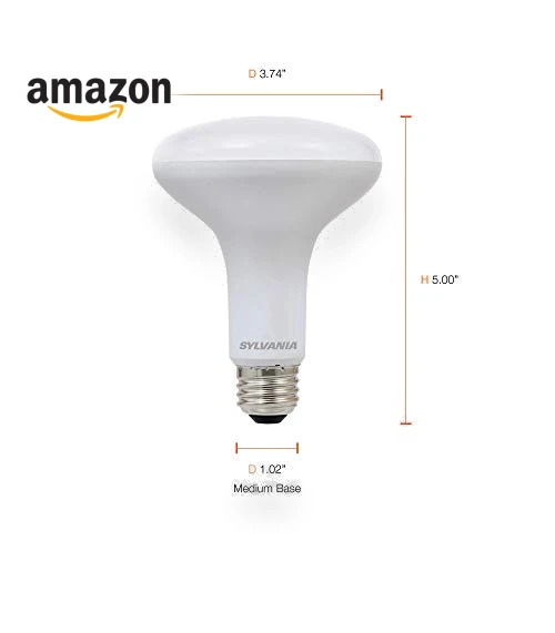 LED Flood BR30 Light Bulb — Compact Fluorescent, Sylvania