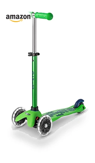 Mini Deluxe LED Three-Wheeled Scooter — Balance Bikes, Micro