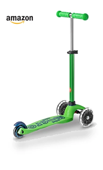 Mini Deluxe LED Three-Wheeled Scooter — Balance Bikes, Micro