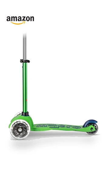 Mini Deluxe LED Three-Wheeled Scooter — Balance Bikes, Micro