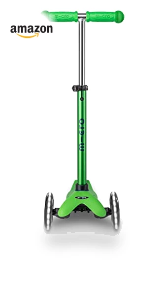 Mini Deluxe LED Three-Wheeled Scooter — Balance Bikes, Micro