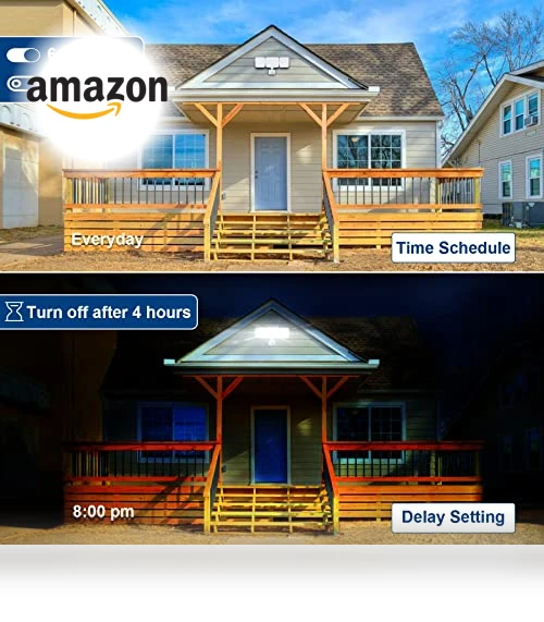 Smart Security Light Motion Sensor — Outdoor Security & Flood Lighting, EMANER