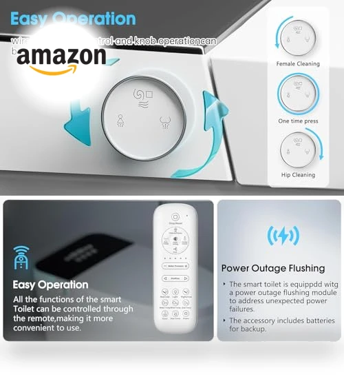 Smart Toilet with Heated Bidet and Dryer — Bathroom Essentials, TDH