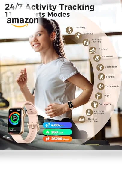 Smart Watch Fitness Tracker — Smartwatches, EGQINR