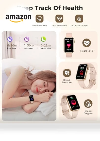 Smart Watch Fitness Tracker — Smartwatches, EGQINR