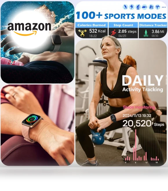 Smart Watch with Health & Fitness Tracking — Fitness & Activity Monitors, MorePro