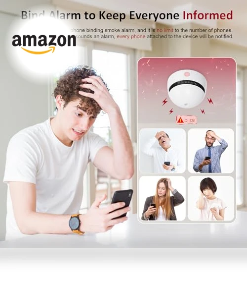 Smart WiFi Wireless Smoke Detector — Smoke Detectors, Deller