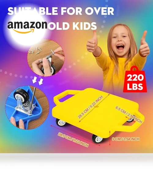 Sports Scooter Board with Handles for Kids — Kids Fitness, SUNYIWJIE