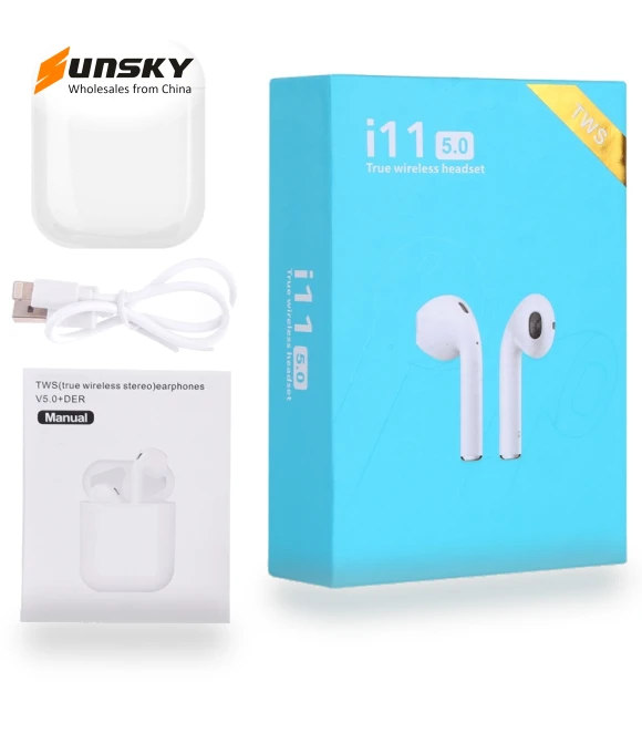 TWS Upgraded Version Bluetooth V5.0 Touch Control Wireless Stereo Earphones — On-Ear Headphones