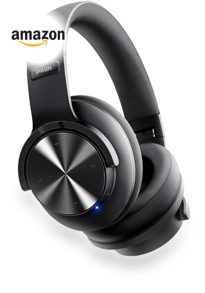 Upgraded Bluetooth Headphones — Over-Ear Headphones, Picun