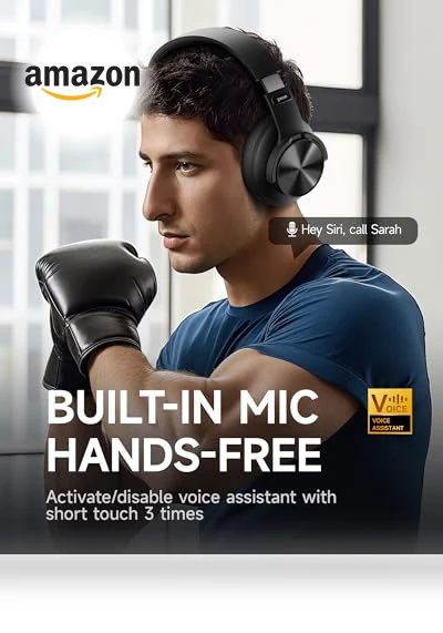 Upgraded Bluetooth Headphones — Over-Ear Headphones, Picun
