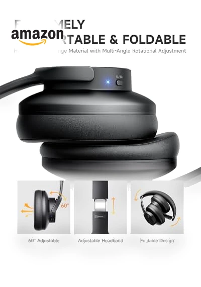 Upgraded Bluetooth Headphones — Over-Ear Headphones, Picun