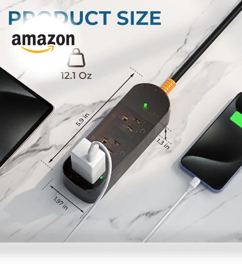 Weatherproof Surge Protector Power Strip — Power Solutions & Surge Protection, ZZJ