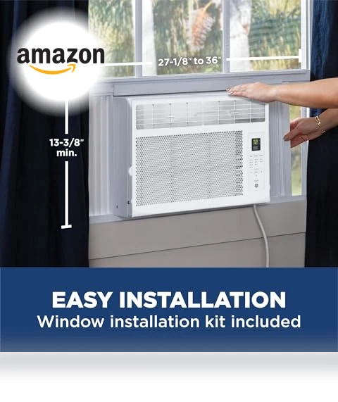 Window Air Conditioner Unit, 6,000 BTU for Small Rooms up to 250 sq ft — Cooling Solutions, GE