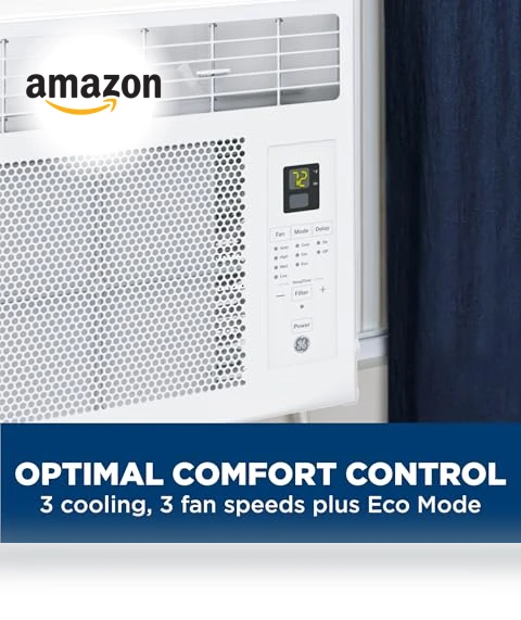 Window Air Conditioner Unit, 6,000 BTU for Small Rooms up to 250 sq ft — Cooling Solutions, GE