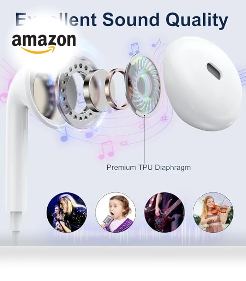 Wired Earbuds with Noise Reduction — Audio Gear, Docutca