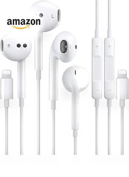 Wired Headphones for iPhone — In-Ear Headphones, NATUZORA