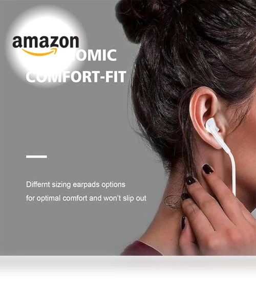 Wired Headphones for iPhone — In-Ear Headphones, NATUZORA