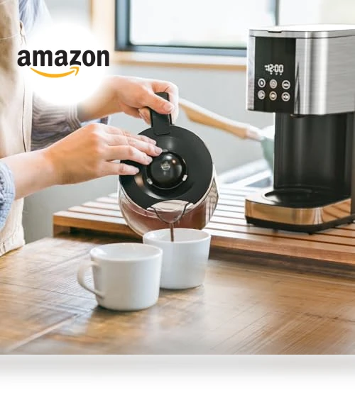 10-Cup Drip Coffee Maker with LED Display & Touch Screen — Coffee Makers, Kismile