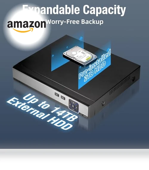 1080P 8-Channel Security Camera DVR System — Security Video Recorders, KERUI