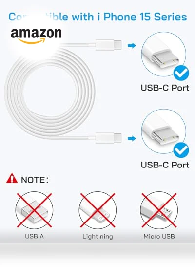 20W PD Fast Charger Block with 6Ft USB C Cable — Chargers, Shenzhen Yijiapin Trading Co., Ltd.