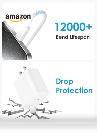 20W PD Fast Charger Block with 6Ft USB C Cable — Chargers, Shenzhen Yijiapin Trading Co., Ltd.