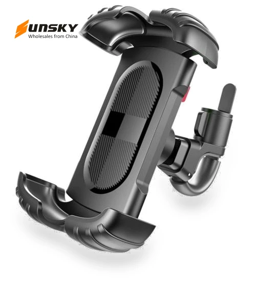 360 Degree Rotation Handlebar Phone Mount — Vehicle Phone Holders