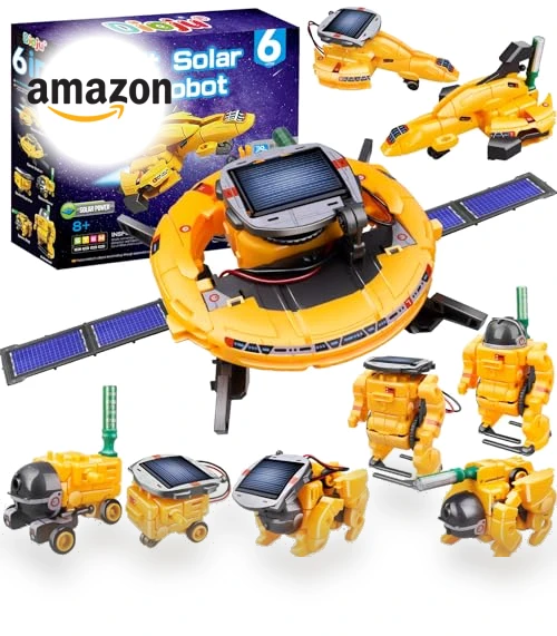 6-in-1 Solar Robot Toys — Solar Power, Dioju