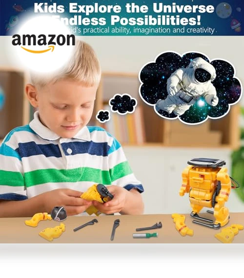 6-in-1 Solar Robot Toys — Solar Power, Dioju