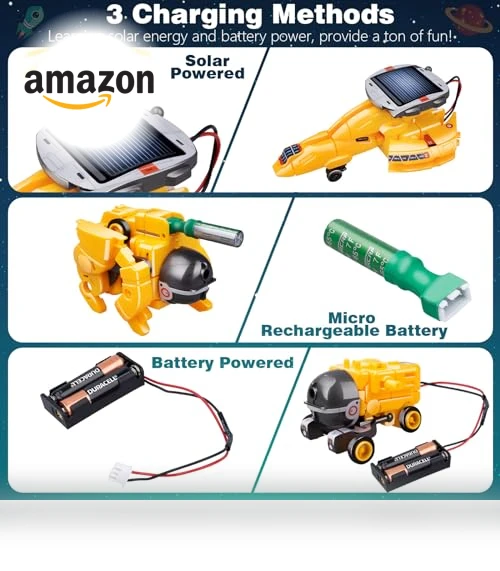 6-in-1 Solar Robot Toys — Solar Power, Dioju