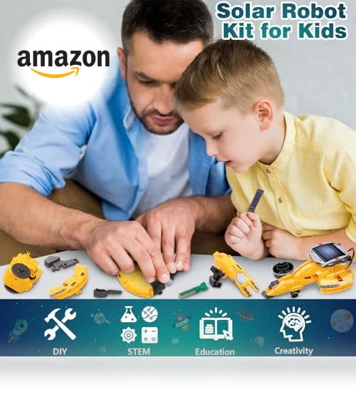 6-in-1 Solar Robot Toys — Solar Power, Dioju