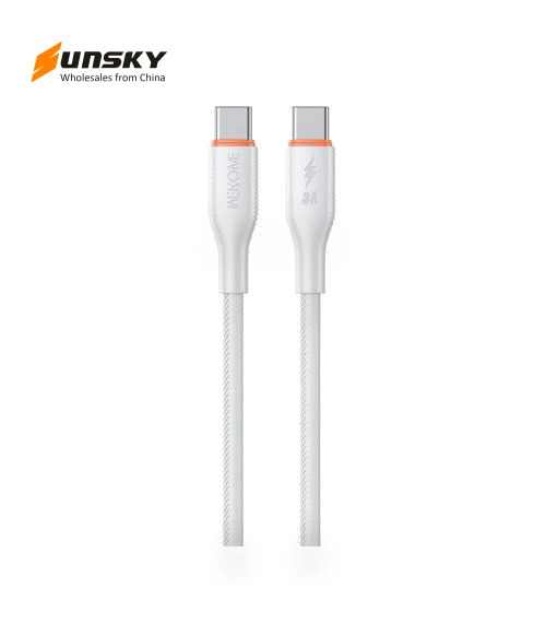 65W Type-C to Type-C Silicone Data Cable — Cables, WK