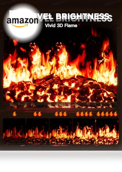 Electric Fireplace Heater — Portable Heating Solutions, Silonn