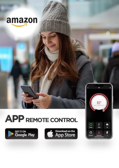 Electric Fireplace Heater — Portable Heating Solutions, Silonn