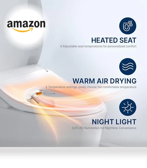 Electric Heated Bidet Toilet Seat — Bidet Seats, inus