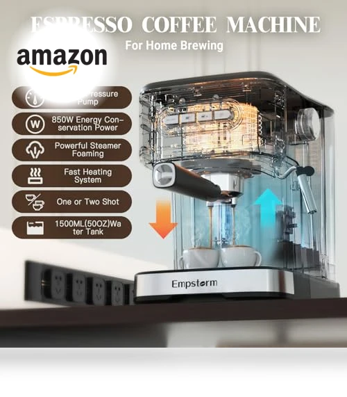 Espresso Machine with Milk Frother — Espresso Machines, Empstorm