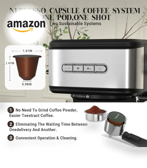 Espresso Machine with Milk Frother — Espresso Machines, Empstorm