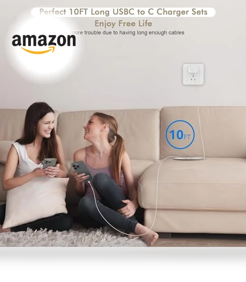 Fast Charging USB-C Cable and Wall Charger Set — Lightning, GOOD EVER TRADING LTD