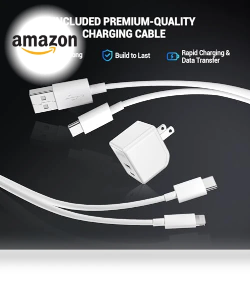 Foldable 15W Dual Port USB Wall Charger with 6FT Cable — Chargers, Quntis