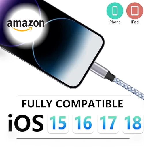MFi Certified Lightning Cable 3pack — Lightning, DAZHWA