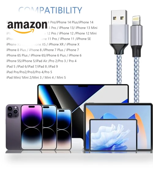 MFi Certified Lightning Cable 3pack — Lightning, DAZHWA