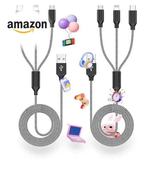 Multi Charging Cable (2Pack 4FT) — Cables, Firsting