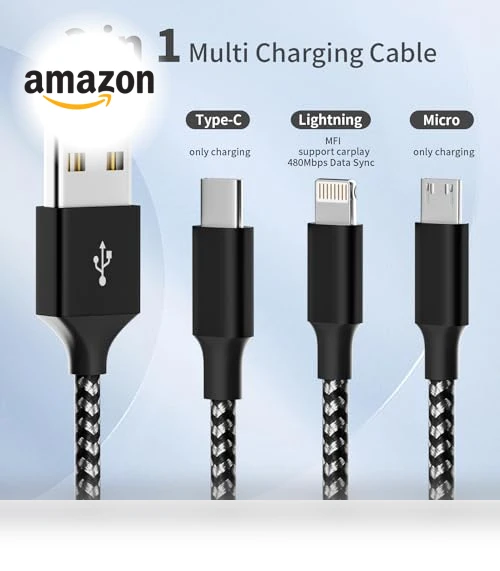 Multi Charging Cable (2Pack 4FT) — Cables, Firsting