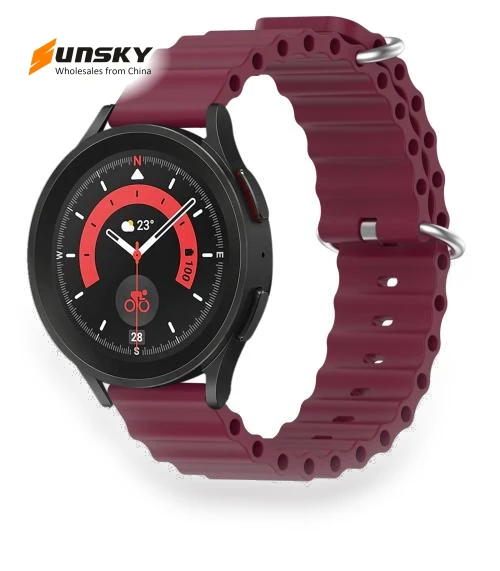 Ocean Style Silicone Solid Color Watch Band — Watch Accessories, xDfind
