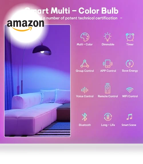 Smart Light Bulbs with Remote — LED, VvLons