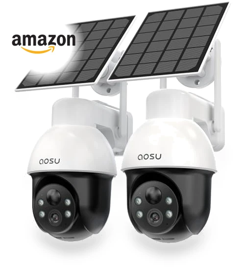 Solar Security Cameras System Wireless Outdoor — Security Cameras, AOSU