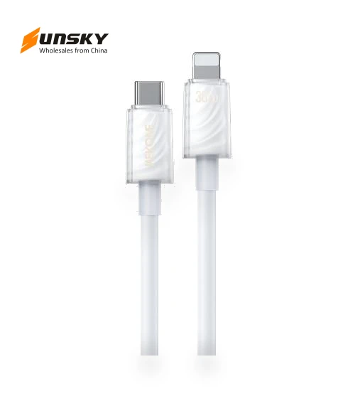 Type-C to 8 Pin Fast Charging Data Cable — Cables, WK