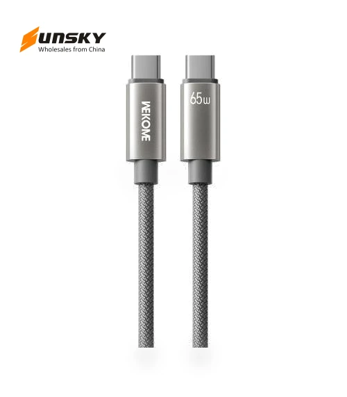 Type-C to Type-C Fast Charging Data Cable — Cables, WK