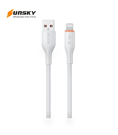 USB to 8 Pin Silicone Data Cable — Cables, WK
